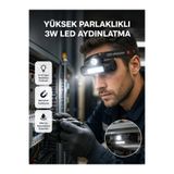 Lisinya Kamp ve Doğa İçin Şarjlı LED Baş Feneri – Mıknatıslı, Su Geçirmez - Lisn-XUCZZZHS36KAFAA-2-1-3434-ER