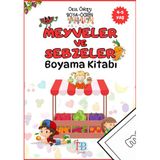 Lisinya Meyveler Ve Sebzeler Boyama Kitabı