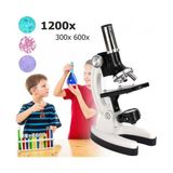 Lisinya -Mikroskop Taşınabilir Set 28 Parça Eğitim Mikroskop Kiti 300X 600X ve 1200X Çocuklara ( Lisinya )