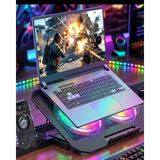 Lisinya N33 Bilgisayar Fanı RGB Aydınlatmalı Sessiz Laptop Soğutucu Standı Modern Tasarım