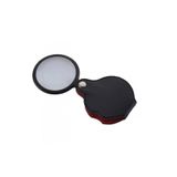 Lisinya Nikula-5x-50mm-mini Büyüteç,cepte Taşınan,optik Lens Katlanabilir Deri Kaplama-xx1051 ( ) LsinYy-4162-1457