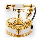 Lisinya Nostaljik Polyester Telefon Müzik Ve Takı Mücevher Kutusu (beyaz)