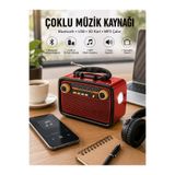 Lisinya Nostaljik Radyo Bluetooth Bağlantılı Müzik Kutusu Ahşap - Lisn-UUCZNOSTALJKR1-1-3434-ER