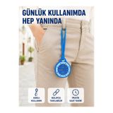 Lisinya Pantolon Kemer Köprüsüne Takılabilir Askılı Analog Saat Mavi Çanta Charmı - Lisn-UCZZANTACHARM-2-3434-ER