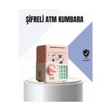 Lisinya Pembe Elektronik Şifreli Otomatik Para Çeken ATM Kumbarası - Lisn-UCZZZSAM51ISIKKUMBARA-19-1-3434-ER