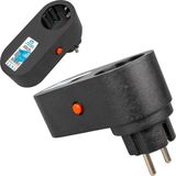 Lisinya PM-16620 10 Amper - 2500 Watt Tekli Siyah Oval Kasa Termal Akım Korumalı Priz ( Lisinya )