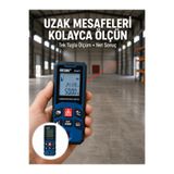 Lisinya Profesyonel Lazer Metre Hassas Ölçüm ve Dijital Ekran Yeni Nesil - Lisn-UCZZZDAFLONGMETRE-9-3434-ER