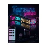 Lisinya RGB LED Matrix Panel Esnek Yapı Uygulama Kontrollü Kayan Yazı Ekranı - LisinyYyA-UCZZZLEDMATRX60CM-3434