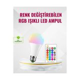 Lisinya RGB Uzaktan Kumandalı LED Ampul 16 Renk Dekoratif Aydınlatma - Lisn-XUCZRGBLAMBA-3-3434-ER