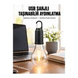 Lisinya Şarjlı Dekoratif Kamp Lambası Askılı Ampul Led Işık Type-C Girişli - LisinNnY-a-UCZZZT01LAMBAAAAAA3-1-3434