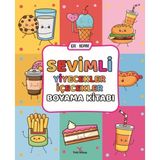 Lisinya Sevimli Yiyecekler İçecekler Boyama Kitabı