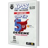 Lisinya Tasarı Kpss Lise-Önlisans Süper 5li Deneme
