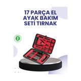 Lisinya Taşınabilir Deri Kutulu 17 Parça Manikür Seti - LisinyYyA-XUCZ17PARAMANKRSET-2-3434