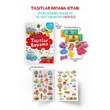 Lisinya Taşıtlar Boyama Kitabı - Oyun Hamurlu - 3 Yaş +
