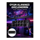 Lisinya USB ve Type-C Çıkışlı 10'lu Akım Korumalı Çoklu Priz Güç Dağıtıcı - Lisn-UCZZ10LUPRZ3680W-2-3434-ER