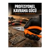 Lisinya Uzun İnce Çeneli Profesyonel Kargaburun Dayanıklı Çelik El Aleti - Lisn-UCZZEKB161KARGABURUN-3434-ER