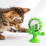 Lisinya Vantuzlu Zilli Interaktif Dönebilen Mama Kaplı Renkli Eğlenceli Eğitici Kedi Oyuncağı