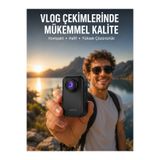 Lisinya Vlog, Seyahat ve Günlük Video Çekimleri İçin Mini Kamera Yeni Nesil - LISII-1507943-Trnd