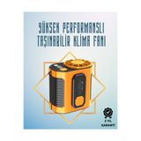 Lisinya Yüksek Hızlı Mini Klima Fan – 11 m/s Rüzgar Gücü, 100 Hız Ayarı - Lisn-UCZZZM336FAN-2-3434-ER