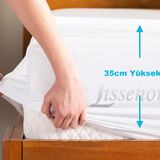 lissehome Yumuşak Dokulu Sıvı ve Su Geçirmez Yatak Koruyucu Fitted Alez (Tek Kişilik 120x200cm)