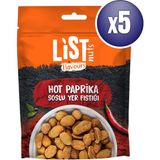 List Nuts List Flavours Hot Paprika Soslu Yer Fıstığı 5 x 110 gr - 550 gr