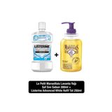 Listerine Advance White Hafift Tat Nane Aromalı Ağız Çalkalama Suyu 250 ml + Le Petit Marseillais Lavanta Sıvı Sabun 300 ml Hijyen Seti