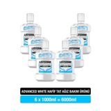 Listerine Advanced White Ağız Bakım Suyu 1000 ml x6