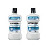 Listerine Advanced White Ağız Bakım Suyu 500 ml x2'li Plak Çıkarma Etkisiyle Ferah Nefes