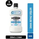 Listerine Advanced White Ağız Bakım Suyu 750 ml Dişleri Güçlendiren Ferah Nane