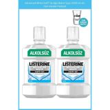 Listerine Advanced White Hafif Tat Ağız Bakım Suyu 1000 ml x2+Cam bardak Hediyeli