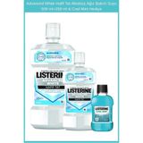 Listerine Advanced White Hafif Tat Alkolsüz Ağız Bakım Suyu 500 ml + 250 ml Mini Cool Mint Hediye