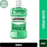 Listerine Ağız Bakım Suyu 500 ml - Ferahlatıcı Fresh Burst, Nefes Tazeleme, Plak ve Tartar Önleyici, Antibakteriyel Etki