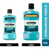 Listerine Cool Mint 1000 ml + 500 ml Nane Aromalı Plak Çıkarma Etkili Ağız Gargarası
