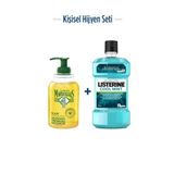 Listerine Cool Mint 500 Ml + Le Petit Marseillais Zeytinyağı Sıvı Sabun 300 Ml Hijyen Seti