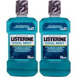 Listerine Cool Mint 500 ml x 2 Ferah Nefes ve Ağız Hijyeni İçin Etkili Ağız Gargarası