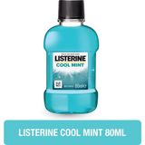 Listerine Cool Mint 80 ml Ağız Gargarası Ferah Nefes ve Antibakteriyel Etki Sunar