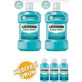 Listerine Cool Mint Ağız Bakım Suyu 1 lt 2 Adet + 95 ml 3 Adet