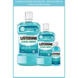 Listerine Cool Mint Ağız Bakım Suyu 500 ml + 250 ml Mini Cool Mint Hediye