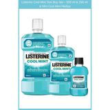 Listerine Cool Mint Ağız Bakım Suyu 500 ml + 250 ml (Seyahat Boyu Cool Mint 80 ml Hediyeli)