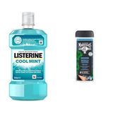 Listerine Cool Mint Ağız Bakım Suyu Plak Oluşumu İle Savaşan Anti-bakteriyel Ağız Bakım Formülü 250 ml ve le petit marseillais duş jeli men serisi mineral ve sedir ağacı (400 ml)