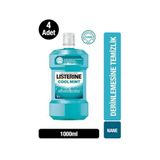 Listerine Cool Mint Ağız Çalkalama Suyu, 1000 ml, 4'lü Set