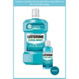 Listerine Cool Mint Aile Boy Ağız Bakım Seti 1000 ml & Mini Cool Mint Hediye