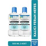 Listerine Cool Mint Ekstra Hafif Tat Alkolsüz 500 ml 2 Adet