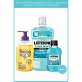 Listerine Cool Mint Hafif Tat Ağız Bakım Suyu 500 ml + Le Petit Marseillais Lavanta Balı Sıvı Sabun