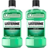 Listerine Diş ve Diş Eti Koruması Hafif Tat 500 ml Ağız Bakım Suyu 2'li