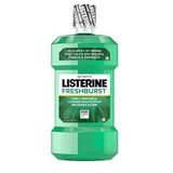 Listerine Freshburst antiseptik ağız gargarası, mikrop öldürücü ağız bakım formülü, kötü nefes alma, plak ve diş eti iltihabı ile mücadele için, 1,5 l