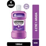 Listerine Total Care 1000 ml x 4 Adet Ağız Gargarası Hafif Nane Ferahlatıcı Etki