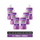 Listerine Total Care Ağız Bakım Suyu 1000 ml x6