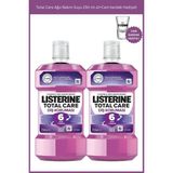 Listerine Total Care Ağız Bakım Suyu 250 ml X2 Cam Bardak Hediyeli Uzun Süre Etki ve Ferah Nefes