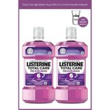 Listerine Total Care Ağız Bakım Suyu 500 ml x 2+Cam Bardak Hediyeli